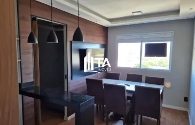 Apartamento mobiliado 36m² com 2 quartos 1 vaga para aluguel em campinas, jardim ibirapuera.