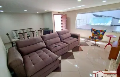 Sobrado com 3 dormitórios à venda, 260 m² - vila guiomar - santo andré/sp