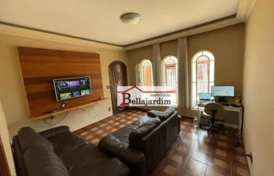 Casa com 3 dormitórios à venda, 267 m² - vila scarpelli - santo andré/sp