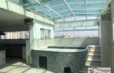 Cobertura com 2 dormitórios para alugar, 198 m² - campestre - santo andré/sp