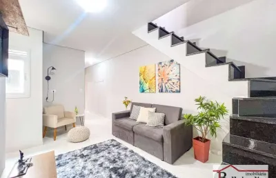 Cobertura com 2 dormitórios à venda, 80 m² - vila guarani - santo andré/sp
