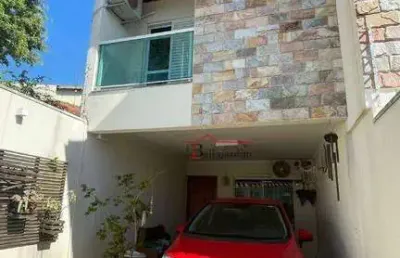 Sobrado com 3 dormitórios à venda, 101 m² - vila alzira - santo andré/sp