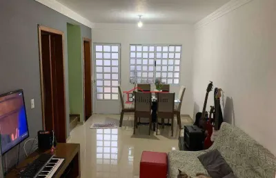 Sobrado com 3 dormitórios à venda, 86 m² - bairro utinga - santo andré/sp