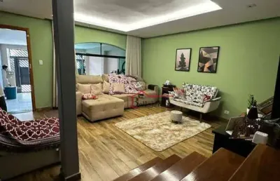 Sobrado com 3 dormitórios à venda, 191 m² - paraíso - santo andré/sp
