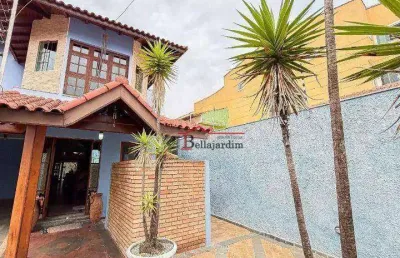 Sobrado com 3 dormitórios para alugar, 338m² - bairro campestre - santo andré/sp