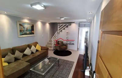 Sobrado com 3 dormitórios à venda, 138 m² - bairro vila metalúrgica - santo andré/sp