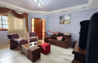 Sobrado com 3 dormitórios à venda, 245 m² - vila são pedro - santo andré/sp