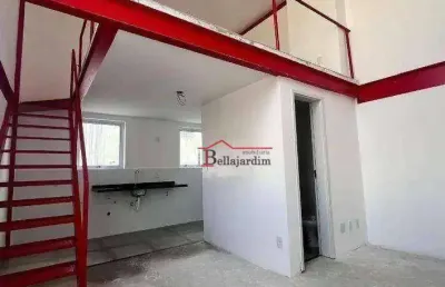 Loft com 1 dormitório à venda, 52m² - bairro vila são pedro - santo andré/sp
