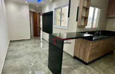Cobertura com 2 dormitórios à venda, 74 m² - bairro jardim santo andré - santo andré/sp