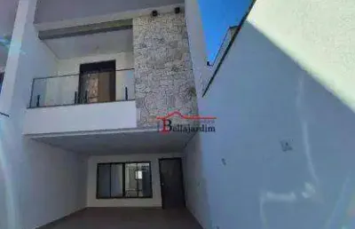 Sobrado com 3 dormitórios à venda, 230 m² - bairro jardim bela vista - santo andré/sp