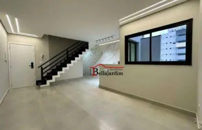 Cobertura com 3 dormitórios à venda, 140 m² - bairro jardim - santo andré/sp