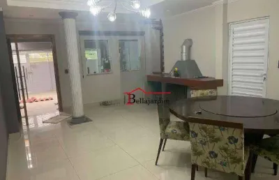 Sobrado com 3 dormitórios para alugar, 280 m² - vila scarpelli - santo andré/sp