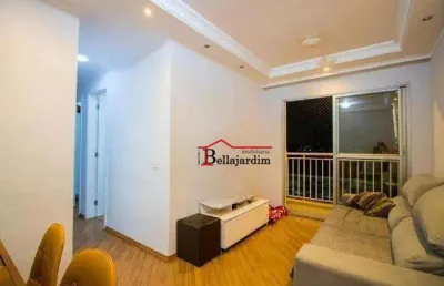 Apartamento com 3 dormitórios à venda, 58 m² - vila homero thon - santo andré/sp