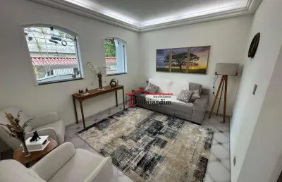 Sobrado com 4 dormitórios para alugar, 298 m² - bairro campestre - santo andré/sp