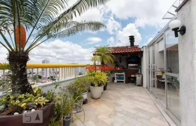 Cobertura duplex à 550m do metro praça da arvore - 4 dormitórios sendo 2 suítes - quintal com piscina e churrasqueira - 2 vagas - 194m