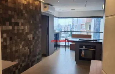 Apartamento à 650m do metro paraíso - 1 suíte - 1 vaga - 44m - lazer completo