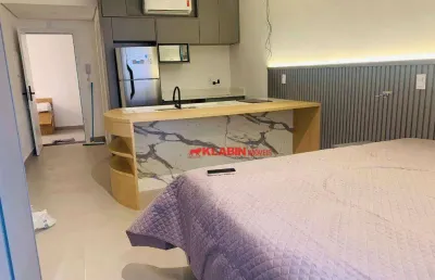 Studio com 1 dormitório para alugar, 29 m² por r$ 4.300/mês - moema - são paulo/sp