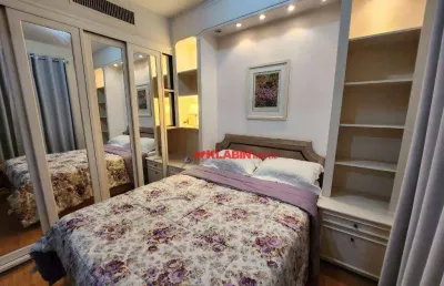 ** flat mobiliado com 32m² de área útil no jardins em excelente localização - piscina e manobrista com serviço de camareira - serviço 24 horas **