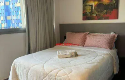 Studio com 1 dormitório para alugar, 28 m² por r$ 4.590,00/mês - cerqueira césar - são paulo/sp