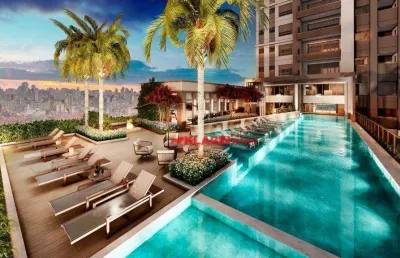Studio no ledge brooklin - localização privilegiada e lazer de alto padrão!