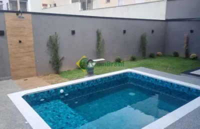 Casa térrea nova com suítes, piscina, área gourmet para venda em condomínio fechado - mogi das cruzes