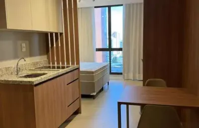Apartamento mobiliado para locação em salvador, caminho das arvores, 1 dormitório, 1 banheiro, 1 vaga