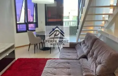 Apartamento mobiliado para venda em salvador, pituba, 1 dormitório, 1 suíte, 1 banheiro, 2 vagas