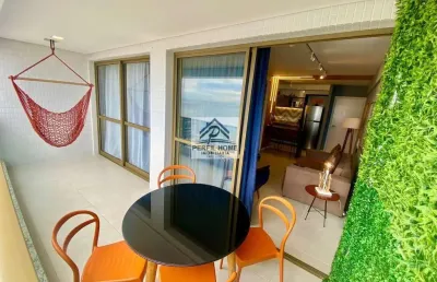 Apartamento mobiliado para venda em salvador, barra, 1 dormitório, 1 suíte, 1 banheiro, 1 vaga