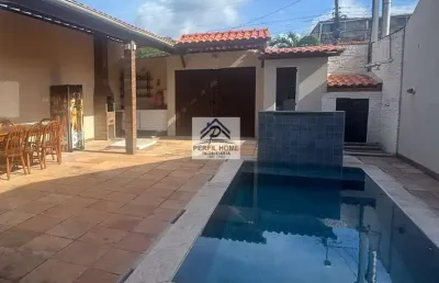Casa para venda em camaçari, arembepe (abrantes), 3 dormitórios, 1 suíte, 3 banheiros, 2 vagas