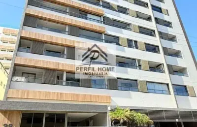 Apartamento mobiliado para venda em salvador, costa azul, 1 dormitório, 1 suíte, 1 banheiro, 1 vaga