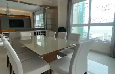 Apartamento mobiliado a venda em meia praia, com 3 suítes mais 1 dormitório