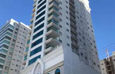 Apartamento com 4 suítes a venda em meia praia, vista mar