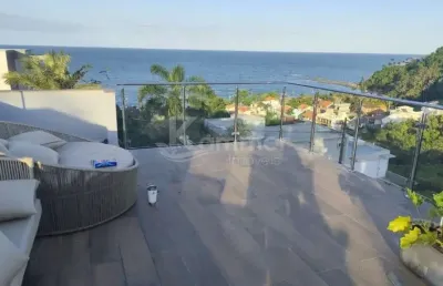 Casa com vista mar de alto padrão a venda em penha, com 3 suítes
