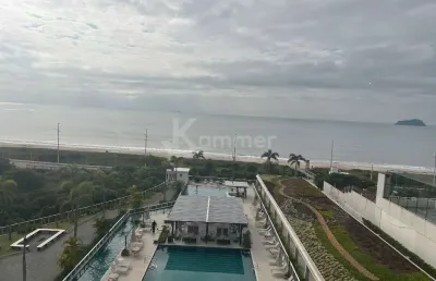 Apartamento frente mar mobiliado com 4 dormitórios, sendo 2 suítes e 2 demi, 180m2 privativo, 3 vagas de garagem  em home club frente mar.