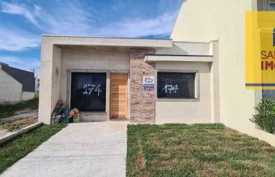 Casa com 3 dormitórios à venda, 64 m² por r$ 350.000 - vila glória - campo largo/pr