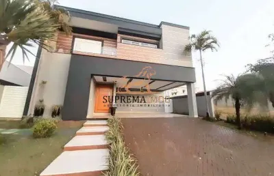 Casa sobrado com 5 quartos à venda, condomínio alphaville nova esplanada i