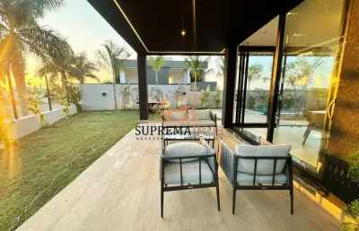 Casa sobrado com 5 suítes á venda , condomínio alphaville nova esplanada 4
