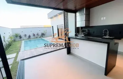 Casa térrea de alto padrão á venda com 220m²,condomínio alphaville castello