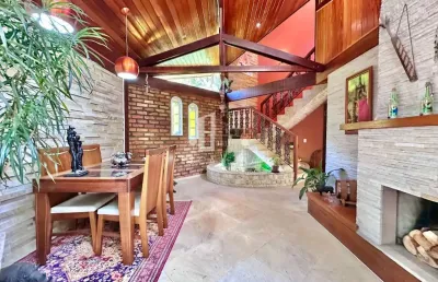 Casa à venda em teresópolis-rj, parque do imbui: 1 quarto, 1 suíte, 2 salas, 2 banheiros, 2 vagas, 110,62 m².