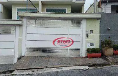 Sobrado semi novo de alto padrão-3 suites - 4 vagas - vila mazzei