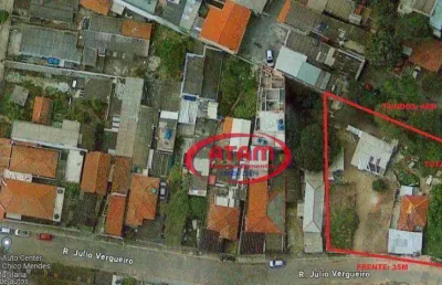 Terreno à venda na Rua Júlio Vergueiro, Vila Curuçá, São Paulo