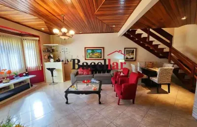 Casa em condomínio fechado com 5 quartos à venda na estrada do outeiro santo, taquara, rio de janeiro, 196 m2 por r$ 900.000