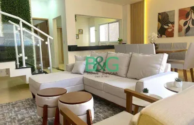 Sobrado com 4 dormitórios à venda, 126 m² por r$ 1.200.000,00 - chácara faggion - suzano/sp