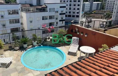 Cobertura com 4 dormitórios à venda, 260 m² por r$ 850.000,00 - vila luis antônio - guarujá/sp