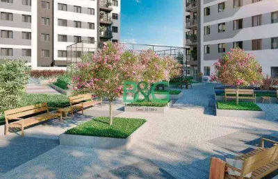 Apartamento com 2 dormitórios à venda, 37 m² por r$ 322.647,93 - ponte grande - guarulhos/sp