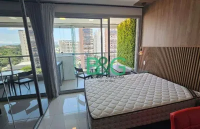 Studio com 1 dormitório para alugar, 28 m² por r$ 4.496/mês - bosque maia - guarulhos/sp