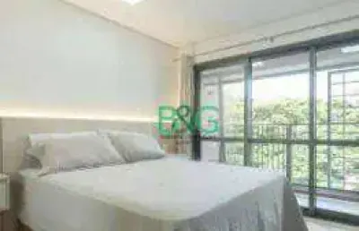 Studio com 1 dormitório à venda, 26 m² por r$ 449.000 - brooklin - são paulo/sp