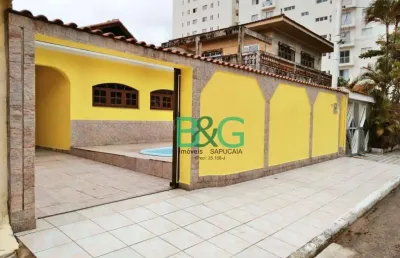 Casa com 4 dormitórios à venda, 270 m² por r$ 980.000 - balneário flórida - praia grande/sp