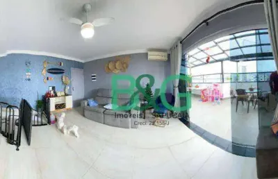 Cobertura com 3 dormitórios à venda, 127 m² por r$ 760.000,00 - vilamar - praia grande/sp