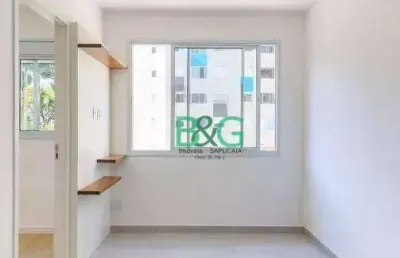 Apartamento com 2 dormitórios à venda, 35 m² por r$ 349.000 - santo amaro - são paulo/sp
